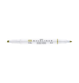 Zebra Mildliner Double Ended Highlighter, Olive