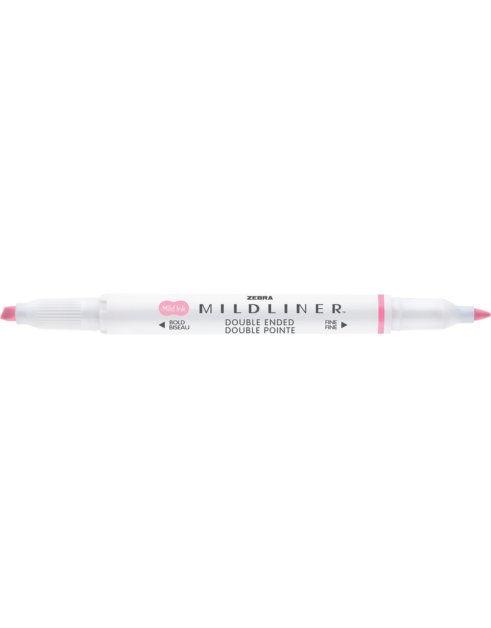 Zebra Mildliner Double Ended Highlighter, Baby Pink