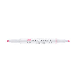 Zebra Mildliner Double Ended Highlighter, Baby Pink