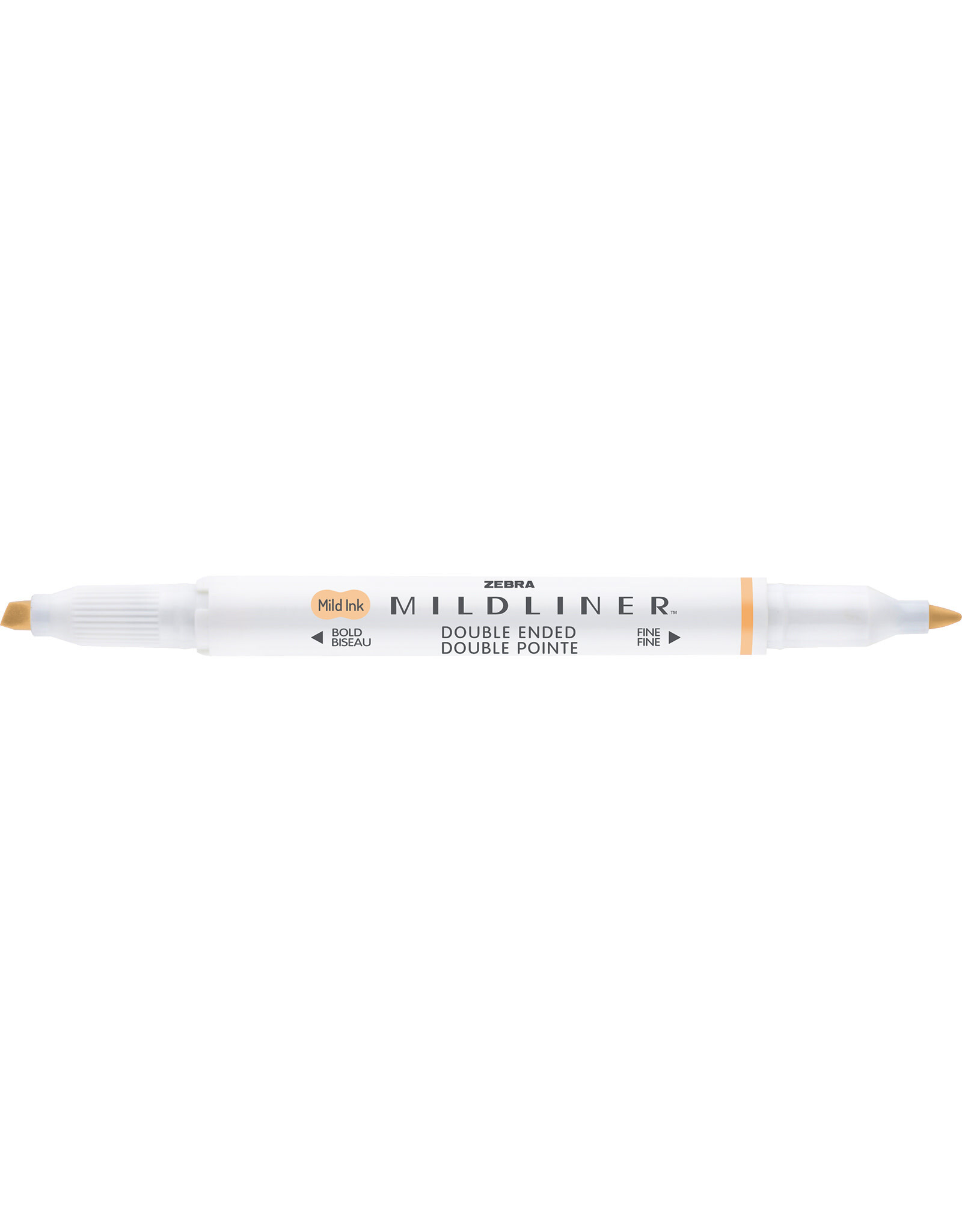 Zebra Mildliner Double Ended Highlighter, Honey Orange