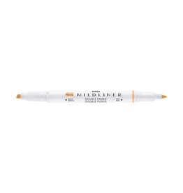 Zebra Mildliner Double Ended Highlighter, Honey Orange
