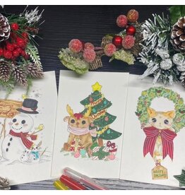 Kawaii Christmas Chibi Cards Saturday November 29 2:00 - 4:00