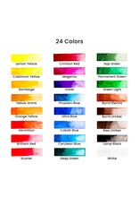 W.A. Portman WA Portman Premium 29-Pc Complete Watercolor Paint Tubes Set for Artists & Beginners