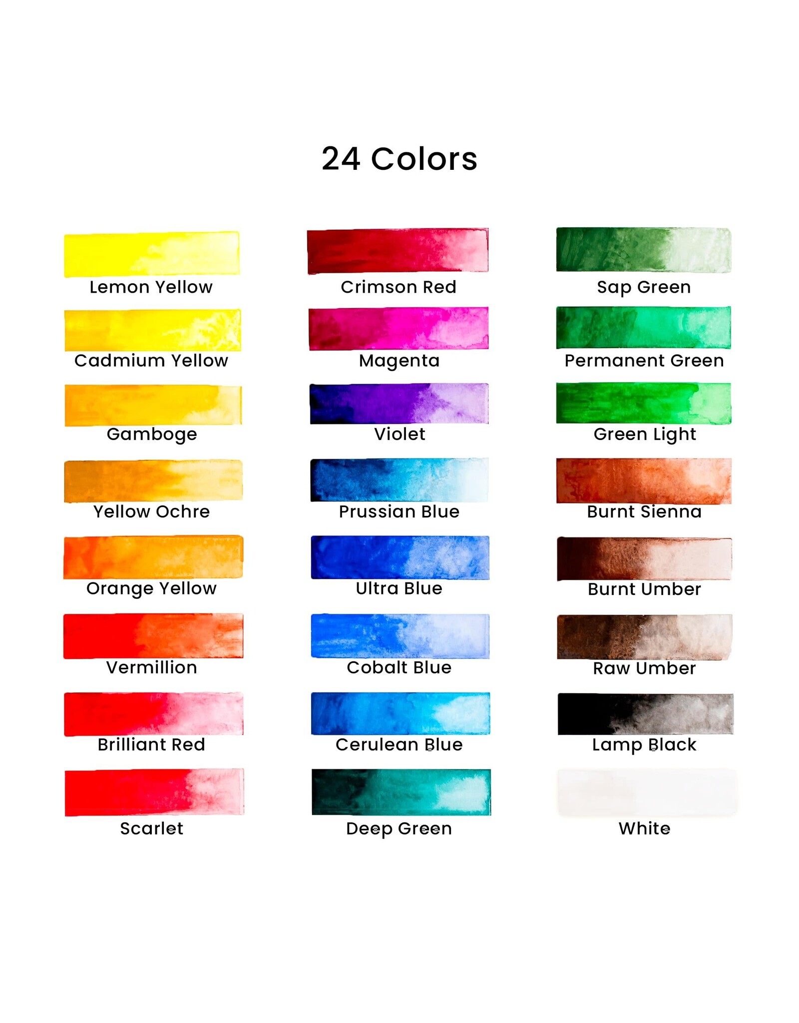 W.A. Portman WA Portman Premium 29-Pc Complete Watercolor Paint Tubes Set for Artists & Beginners