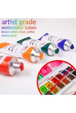 W.A. Portman WA Portman Premium 29-Pc Complete Watercolor Paint Tubes Set for Artists & Beginners
