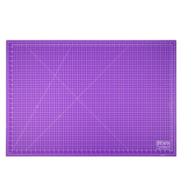 W.A. Portman WA Portman 24x36 Inch Self Healing Cutting Mat – 2-Sided 5-Ply PVC Purple/Gray Cutting Mats for Crafts with Non-Slip Surface & Precise Grid Lines