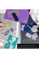 W.A. Portman WA Portman 24x36 Inch Self Healing Cutting Mat – 2-Sided 5-Ply PVC Purple/Gray Cutting Mats for Crafts with Non-Slip Surface & Precise Grid Lines