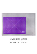 W.A. Portman WA Portman 24x36 Inch Self Healing Cutting Mat – 2-Sided 5-Ply PVC Purple/Gray Cutting Mats for Crafts with Non-Slip Surface & Precise Grid Lines