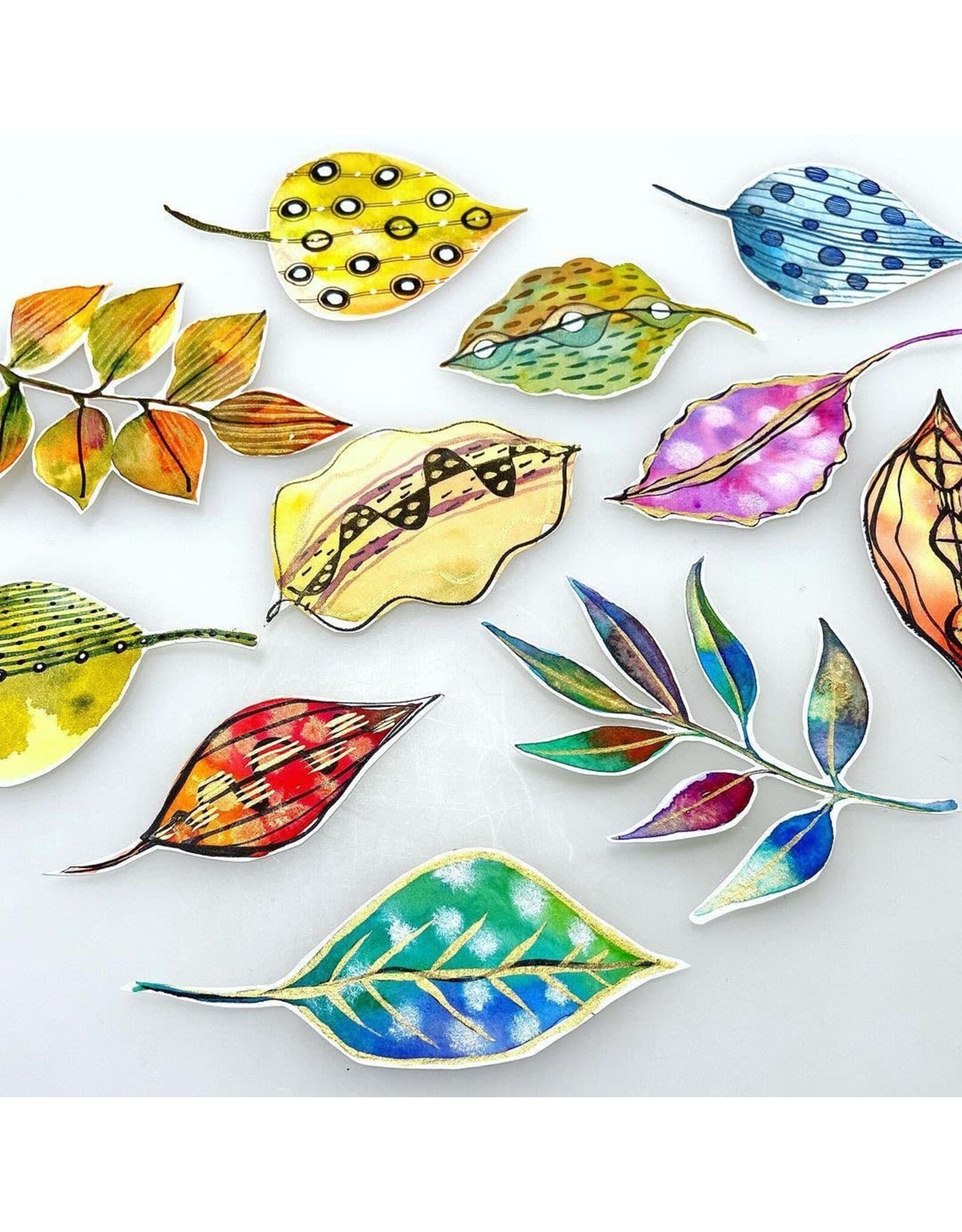 Japanese Watercolor Leaves Saturday January 3 2:00 - 4:00