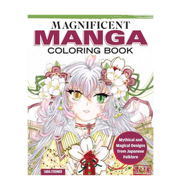 Magnificent Manga Coloring Book by Sara Stedner