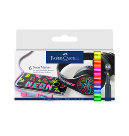 FABER-CASTELL Faber-Castell Neon Markers, Set of 6