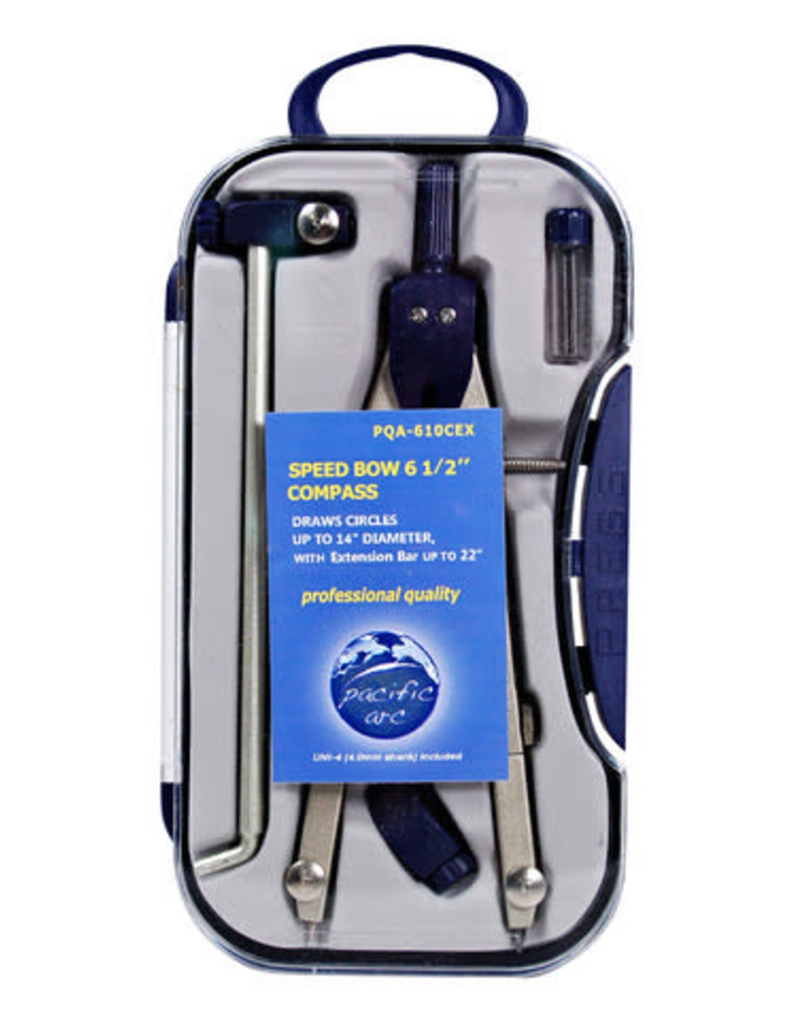 Pacific Arc Rapid Bow Compass with Extender Arm and Adaptor