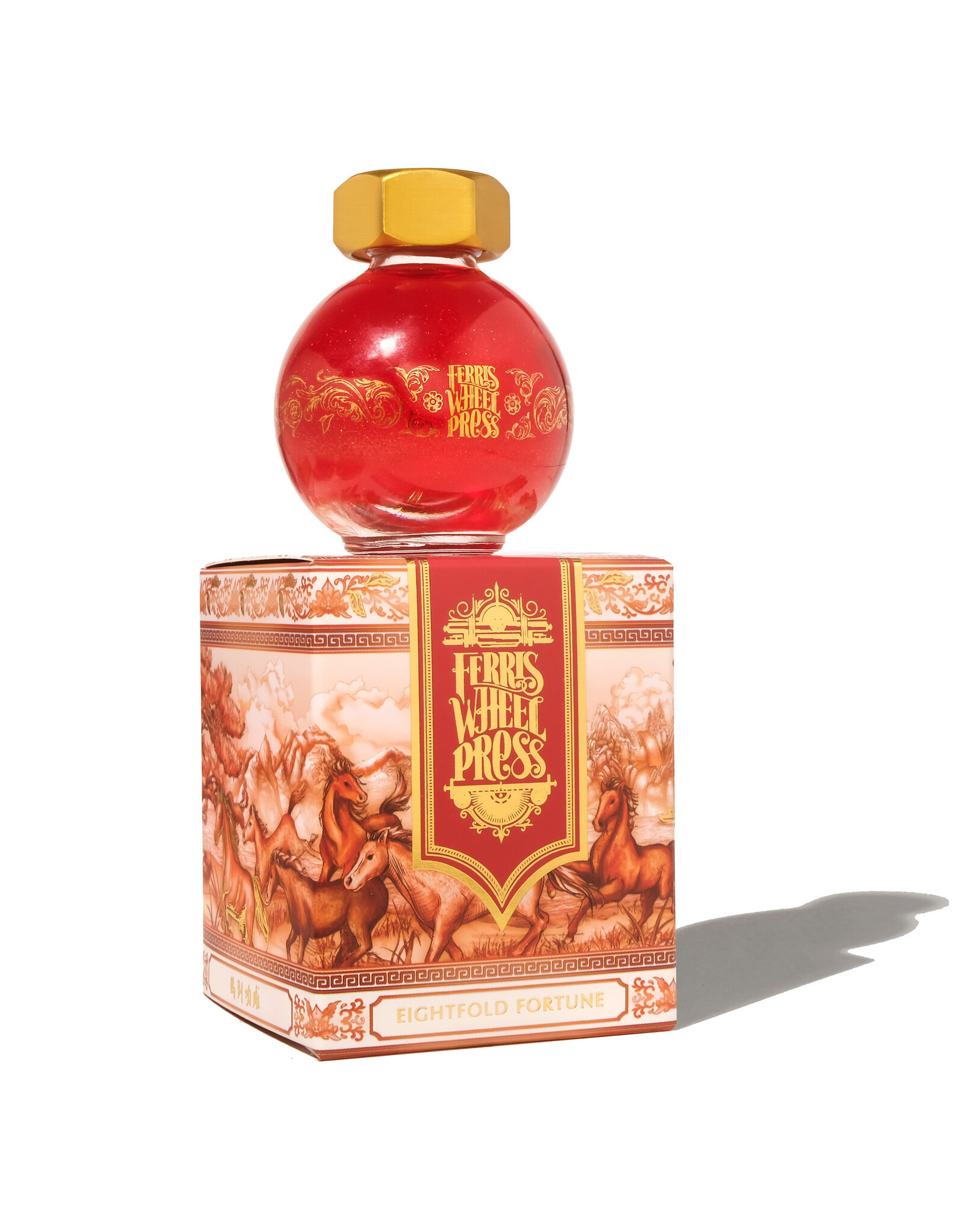 Ferris Wheel Press Ferris Wheel Press Lunar New Year Fountain Pen Ink- Fete Chinoise - Eightfold Fortune 20ml