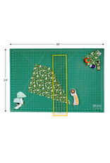 W.A. Portman WA Portman 24x36" Self Healing Cutting Mat & 45mm Rotary Cutter Set with 5 Extra Blades – 6x24 Acrylic Quilting Rulers