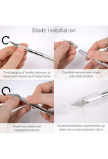 W.A. Portman WA Portman 24x36" Self Healing Cutting Mat with Precision Craft Knife, Hobby Knife Blades & 36" Cork Backed Metal Ruler