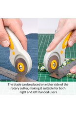 W.A. Portman WA Portman 24x36" Self Healing Cutting Mat & 45mm Fabric Cutter Wheel with 5 Extra Rotary Blades for Sewing & Quilting