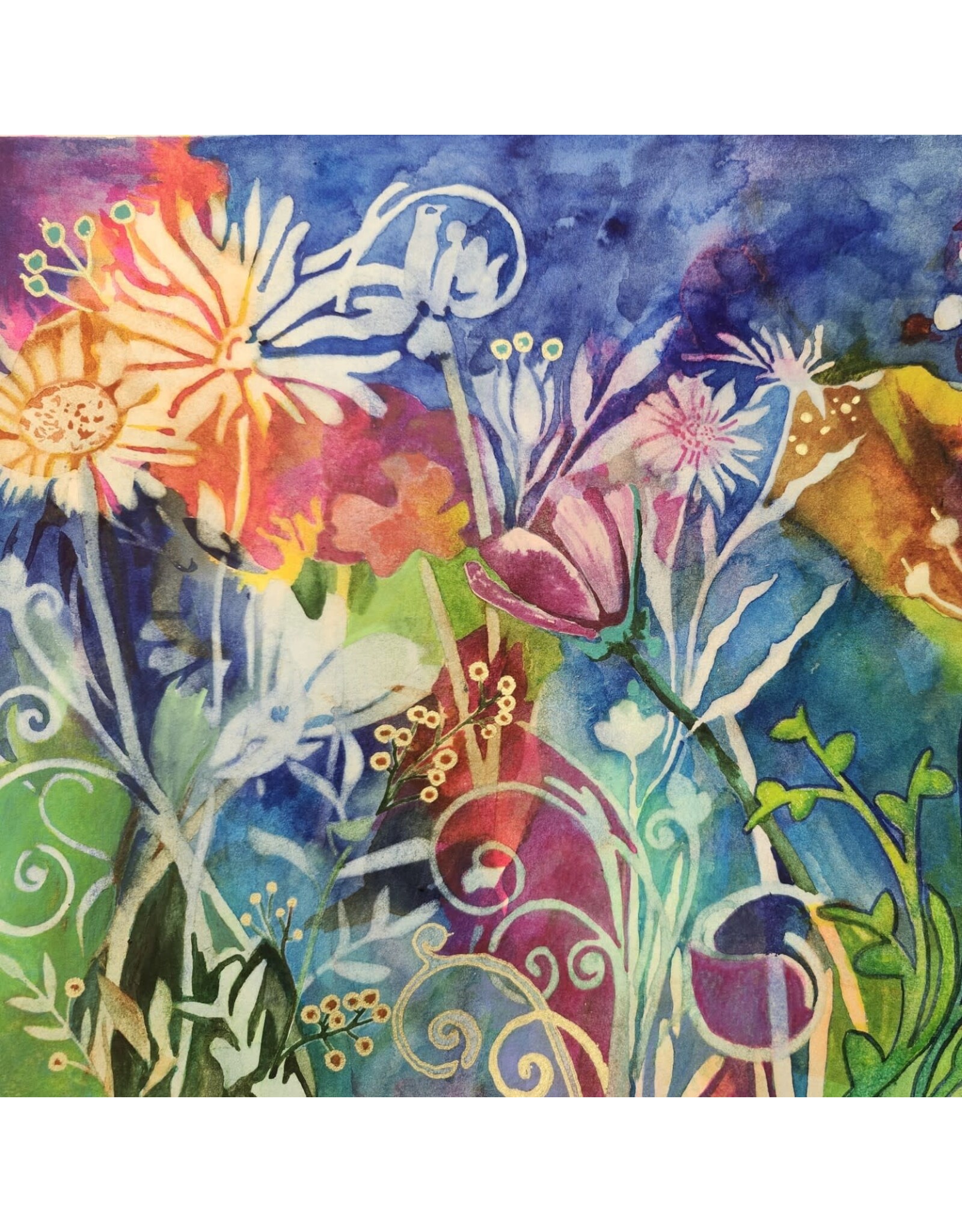 Reverse Watercolor Workshop Saturday March 28 11:00 - 2:00