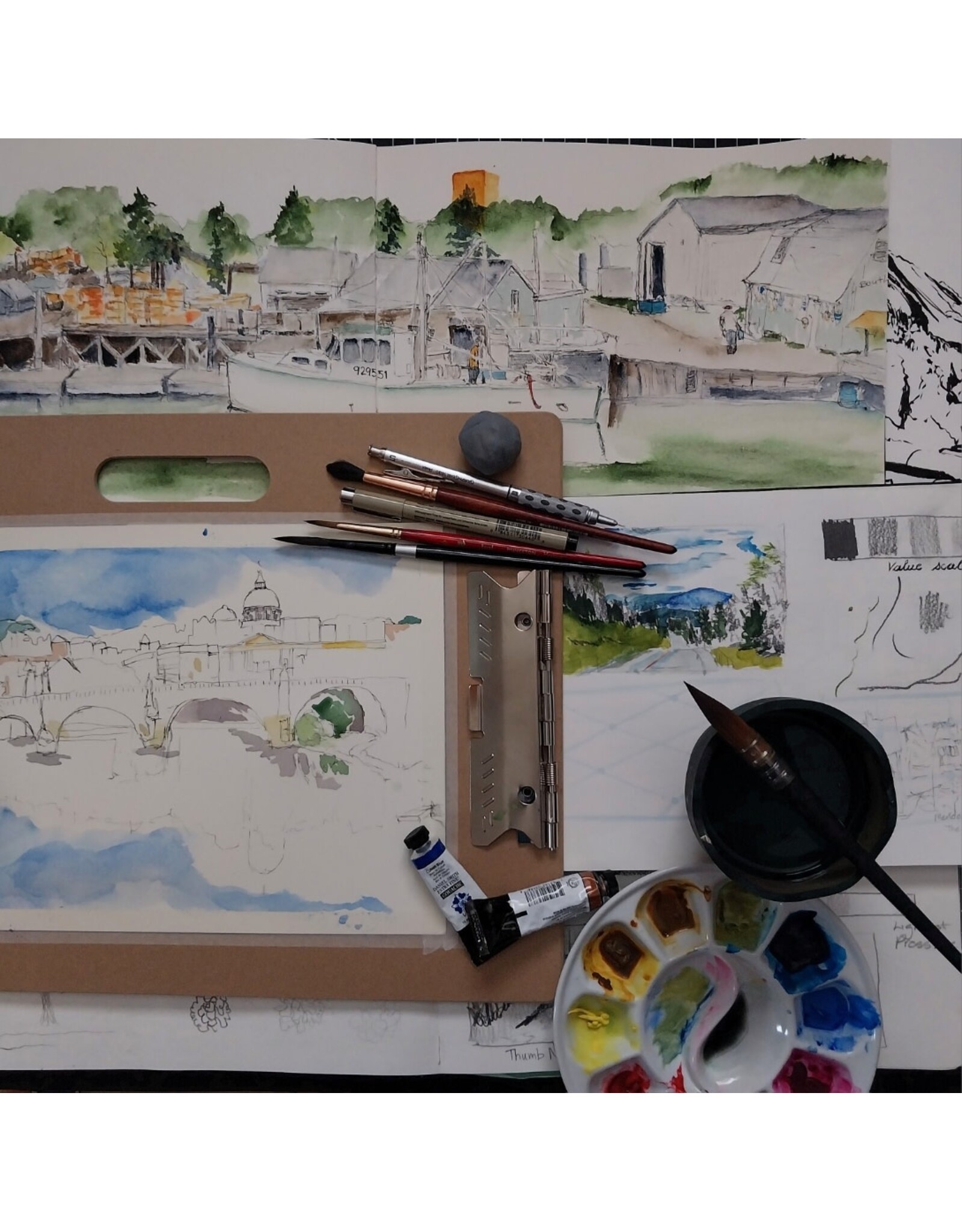 Watercolor Wonders: Coastal Edition Friday March 6 11:00  - 1:00