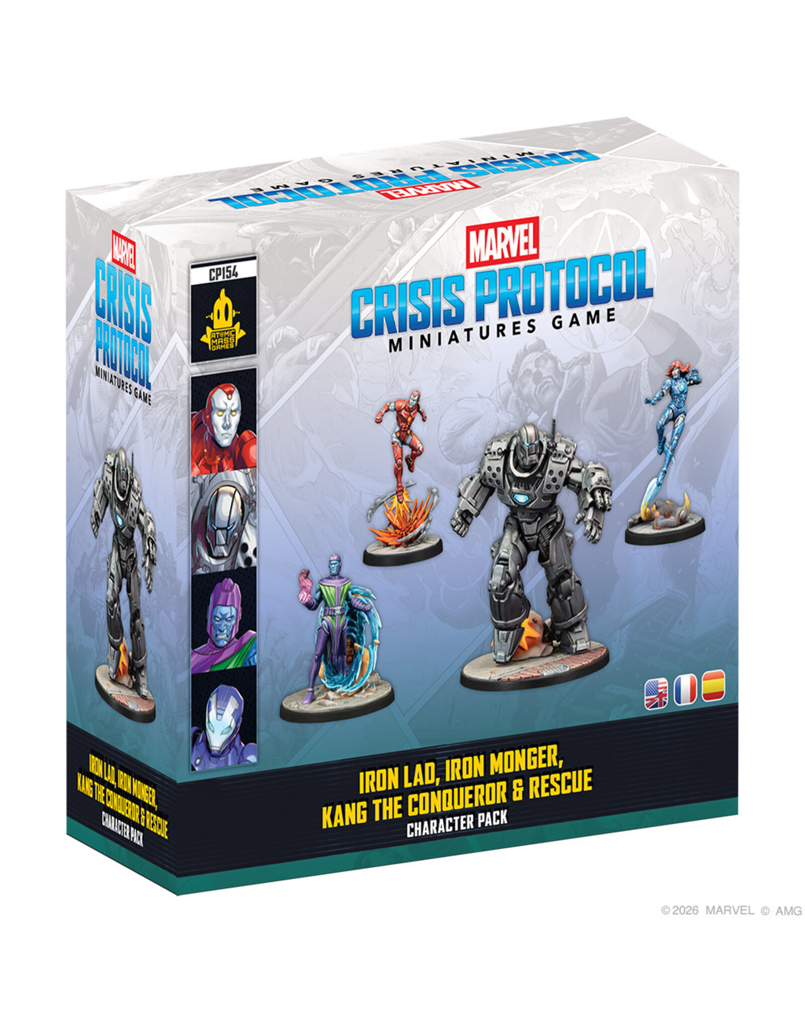Marvel Crisis Protocol Marvel: Crisis Protocol Iron Lad, Iron Monger, Kang the Conqueror & Rescue PRE ORDER ARRIVES 3.6.2026