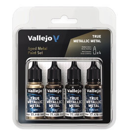 Vallejo True Metallic Metal Aged Metal Color Set