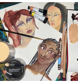 Mixed Media Skin Tones Workshop Saturday March 28 2:30 - 4:30