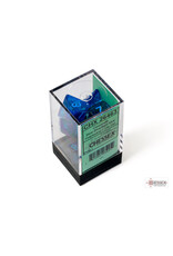 Chessex Gemini Polyhedral Blue-Blue/Light Blue Luminary 7-Die Set
