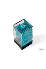 Chessex Cirrus Polyhedral Aqua/Silver  7-Dice Set