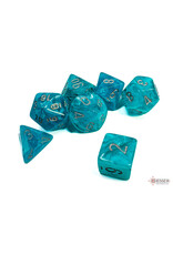 Chessex Cirrus Polyhedral Aqua/Silver  7-Dice Set