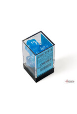 Chessex Frosted Polyhedral Caribbean Blue/White  7-Dice Set