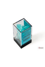 Chessex Frosted Polyhedral Teal/White  7-Dice Set