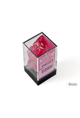 Chessex Ghostly Polyhedral Glow Pink/Silver 7-Dice Set