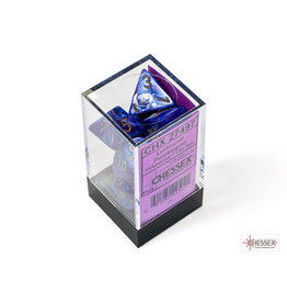 Chessex Lustrous Polyhedral Purple/Gold  7-Dice Set