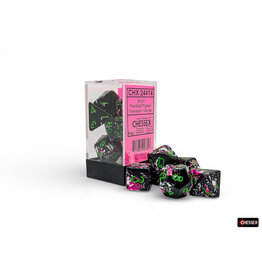 Chessex Brush Polyhedral Paintball/Green 7-Die Set