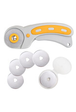 W.A. Portman WA Portman Fabric Cutter Wheel – 45mm Rotary Cutter for Fabric with Safety Lock & Comfort Grip Handle with 5 Extra Rotary Blades