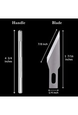 W.A. Portman WA Portman Hobby Knife Set - 2pc High-Grade Craft Knife Set with #11 50pc Extra Premium Steel Hobby Blades