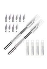 W.A. Portman WA Portman Hobby Knife Set - 2pc High-Grade Craft Knife Set with #11 50pc Extra Premium Steel Hobby Blades
