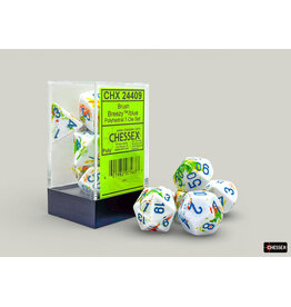 Chessex Brush Polyhedral Breezy/Blue 7-Die Set