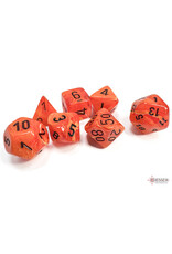 Chessex Vortex Polyhedral Orange/Black  7-Dice Set