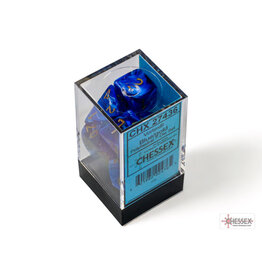 Chessex Vortex Polyhedral Blue/Gold  7-Dice Set