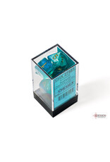 Chessex Borealis Luminary  Polyhedral Teal/Gold 7-Dice Set