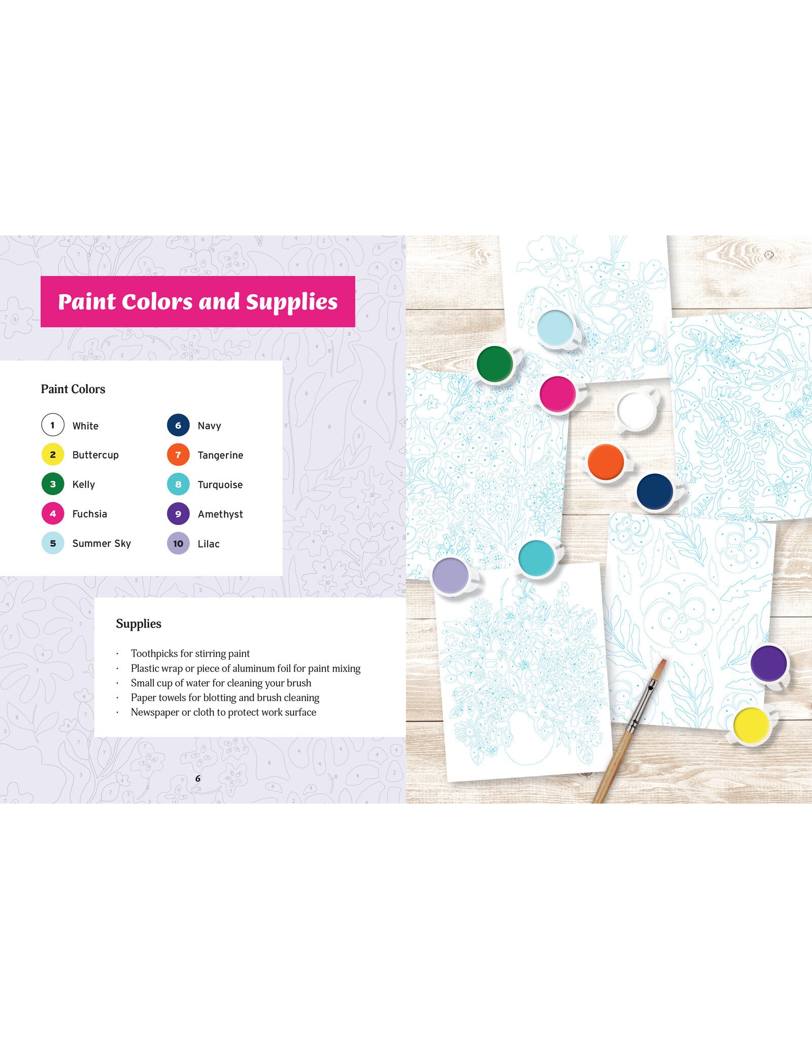 Paint by Numbers Kit: Botanicals