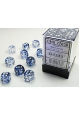Chessex Nebula 12mm d6 Black/White Dice Block™ (36 dice)