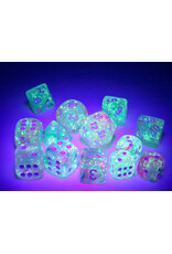 Chessex Nebula Wisteria/White Luminary 12mm d6 Dice Block (36 dice)