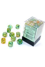 Chessex Nebula Spring/White Luminary 12mm d6 Dice Block (36 dice)