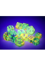 Chessex Nebula Spring/White Luminary 12mm d6 Dice Block (36 dice)