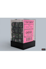 Chessex Brush Paintball/Green 12mm d6 Dice Block (36 dice)