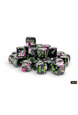Chessex Brush Paintball/Green 12mm d6 Dice Block (36 dice)