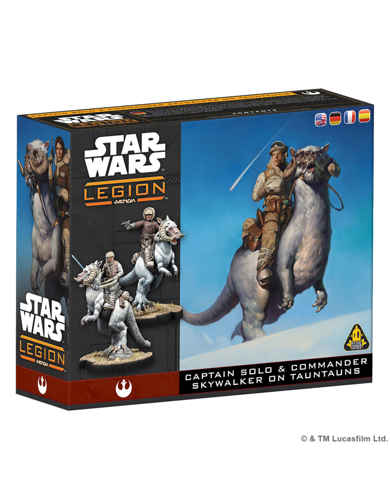 STAR WARS LEGION Star Wars Legion Captain Solo & Commander Skywalker on Tauntauns