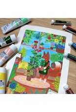 Neocolor II & Gouache Saturday April 4 2:00 - 4:00