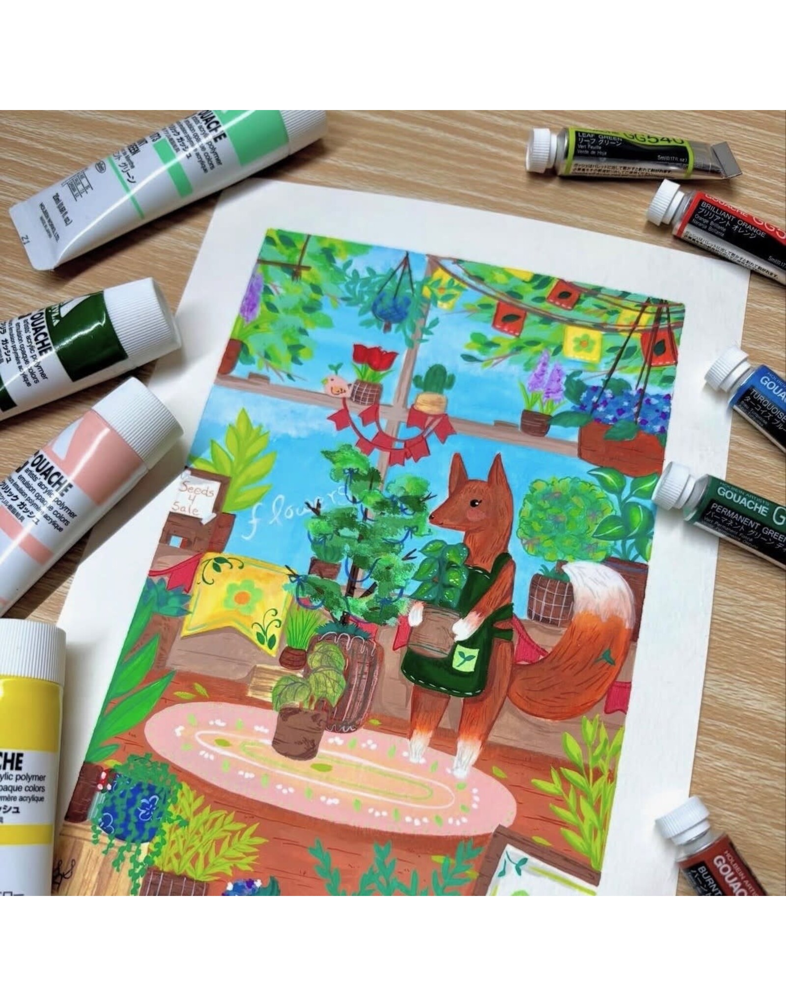 Neocolor II & Gouache Saturday April 4 2:00 - 4:00